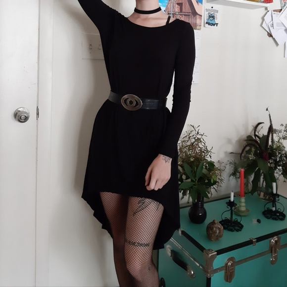 Forever 21 Dresses & Skirts - black witchy hi-low dress
